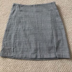 John Galt mini skirt black/white